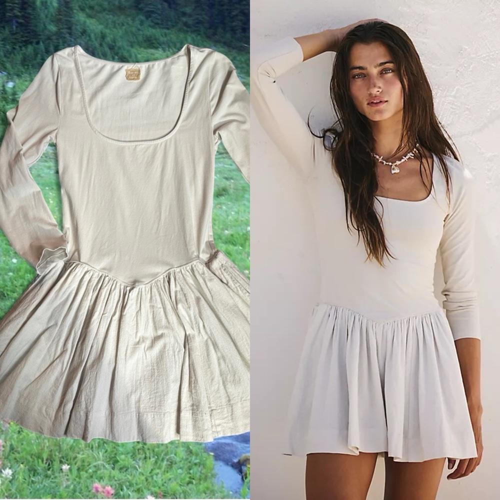 People Free-est Onda Drop-Waist Mini Dress